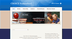 Desktop Screenshot of choicehomeschool.org