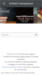 Mobile Screenshot of choicehomeschool.org