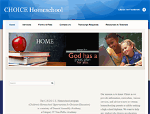 Tablet Screenshot of choicehomeschool.org